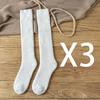 Winter Men's Knee Wool Long Socks Thick Warm Harajuku Retro Compression High Male Sock 3 Pair