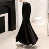 Women's Fishtail Skirt Skirt Autumn New Slim Bag Hip High Waist Skirt Casual Ruffle Skirt