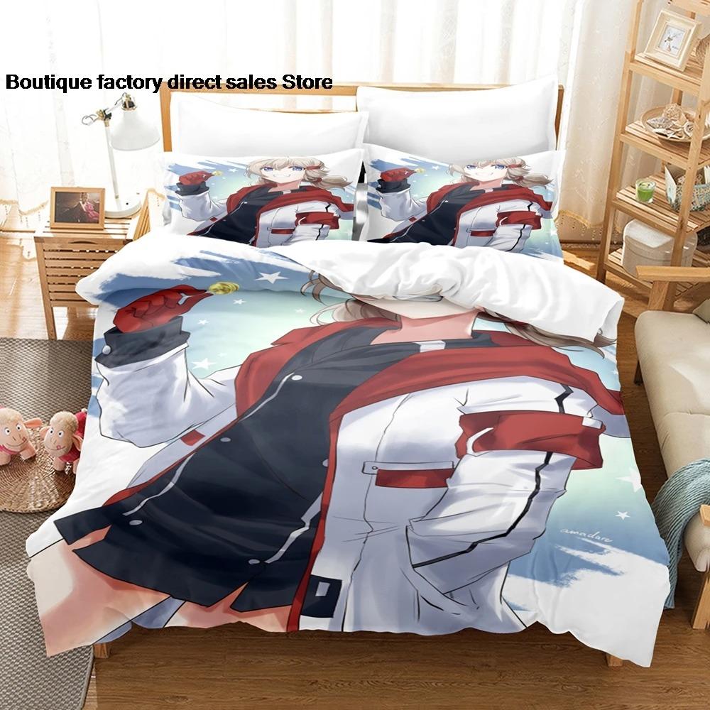 Azur Lane Anime Bedding Set Single Twin Full Queen King Size Duvet Cover Bed Sheet Set 2-3PCS
