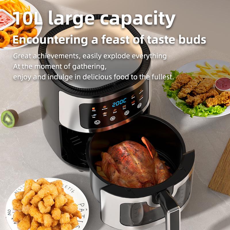 2026 Model Stainless Steel Large Capacity Electric Air Fryer