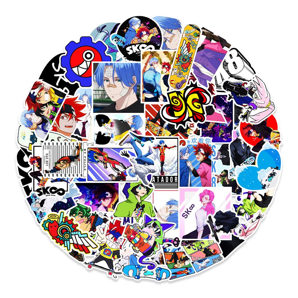 

50 SK8 Graffiti Stickers Balance Bike Bike Mobile Phone Kettle Decoration Stickers