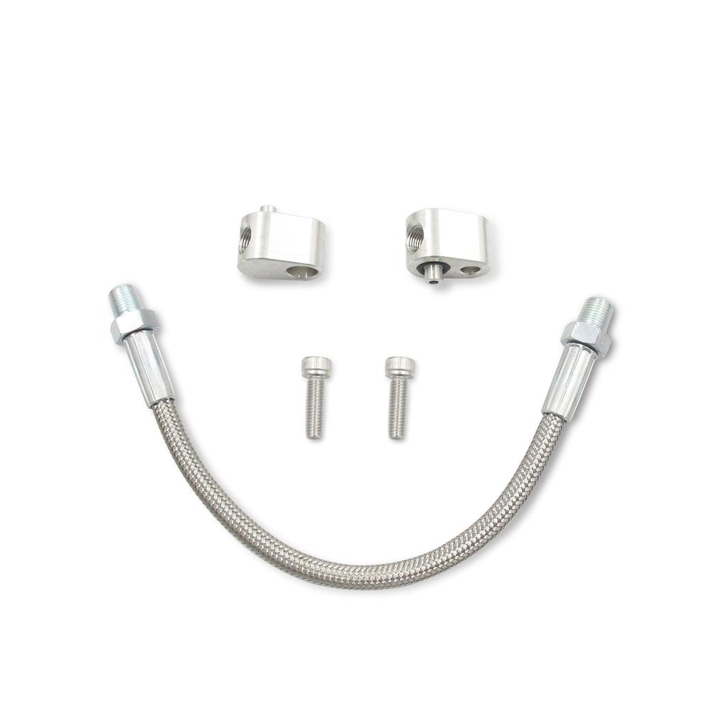 LS Motor 3-Loch DBC DBW Gen 3 Drosselklappenkörper Bypass Aluminium Umflochtenes Schlauchset Kühlmittel Überleitung