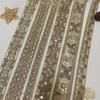 10 mètres Rubans Brodés Sequins Fleurs Papillons Couture Vêtements Loisirs Création Rideau Franges Perles Garnitures Accessoires