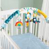 Infant Baby Stroller Arch Toy Play Bar Fun Newborns Sensory Activity Adjustable for Bouncers and Car Safe Seat Bed Hanging Toys