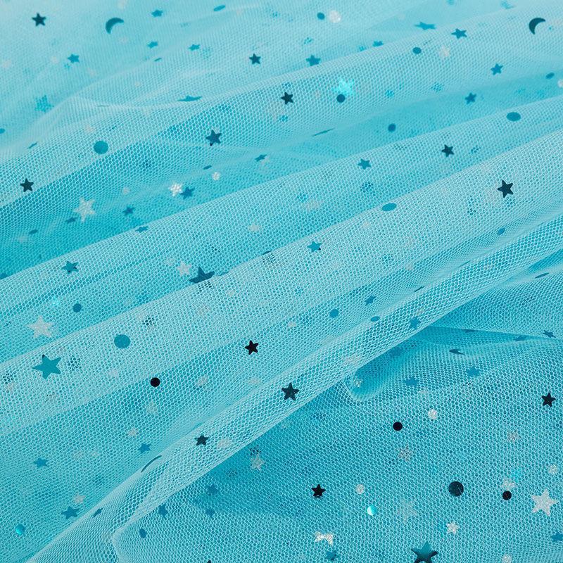 Star Printed Curtains Tulle Balcony  Screen Sheer Curtain Living Room Window Tulle Wedding Ribbon Organza Mesh  DIY  Topper Supplies