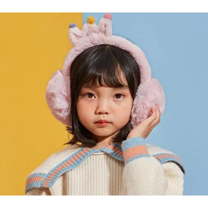 Schöne Prinzessin Warme Plüsch Glitzer Ohrenschützer Baby Kind Ohrenschützer Ohrenschützer Für Mädchen Wärmer Winter