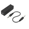 3.5mm 0.14in Ground Loop Noise Filter Isolating Black 20HZ‑20KHZ for Car Home Stereo System