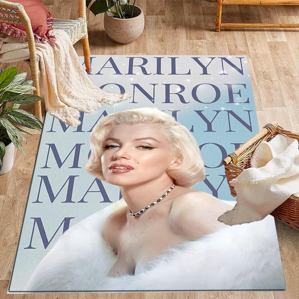 Tappeto da Pavimento Iconico Poster Marilyn Monroe Tappeto per Ufficio Perfetto per Ingresso Studio Soggiorni Camere da Letto Tappeto Antiscivolo Decorazione Ufficio Anime