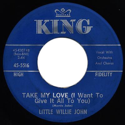 7-дюймова платівка LITTLE WILLIE JOHN - Take My Love (Я Хочу Віддати Все 455516 King Records 1961 США Рок Вживаний