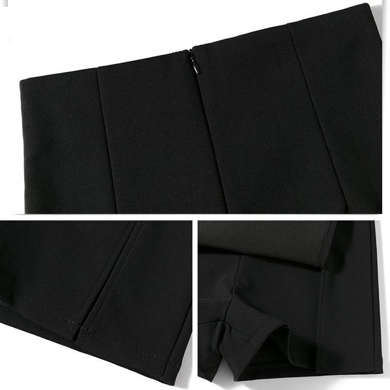 Sexy Split Skirts Women Black Fashionable Bodycon Ins All-match Streetwear Summer Female Asymmetrical Mini Sexy Korean Y2k