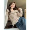 Koreansk Spicy Girl Halterneck Off-Shoulder Genser - Dame Høst Langermet Stilig Topp