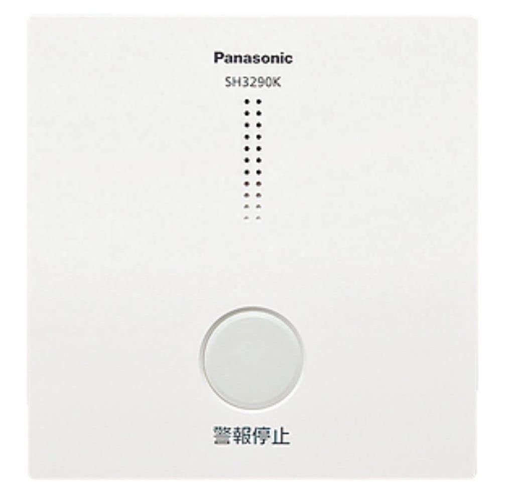 Panasonic Smoke Detector Wireless Interlocking Contact Cool 1 SH3290K Detector/Heat Adapter, White, piece,