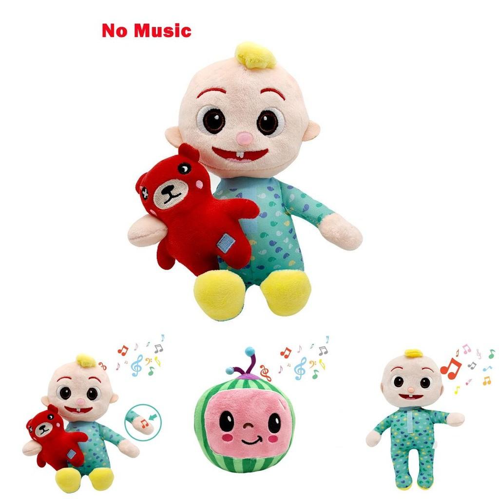 Kawaii Musikpuppe Cocomelon Wassermelone Plüschtier mit melodischen Liedern und weicher Textur für Kinder