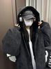 Men's Autumn/Winter Velvet Leather Jacket: High Street, Hong Kong, Japanese Harajuku, Korean Style, Trendy & Loose.