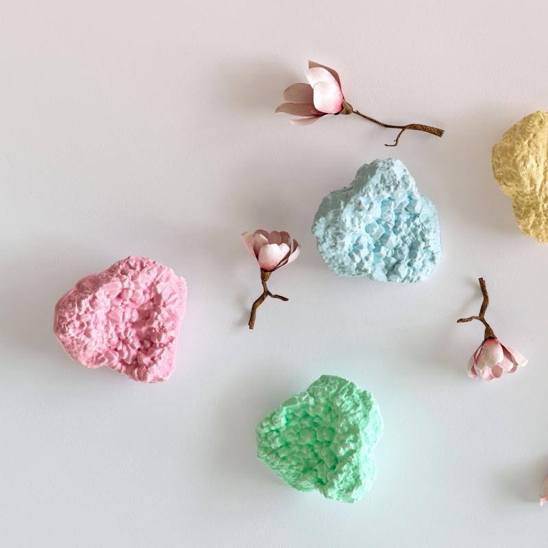 Stone Texture Silicone Candle Molds Rock Stone Shape Silicone  Molds for Epoxy Resin Candle Soap Chocolate Fondant Molds