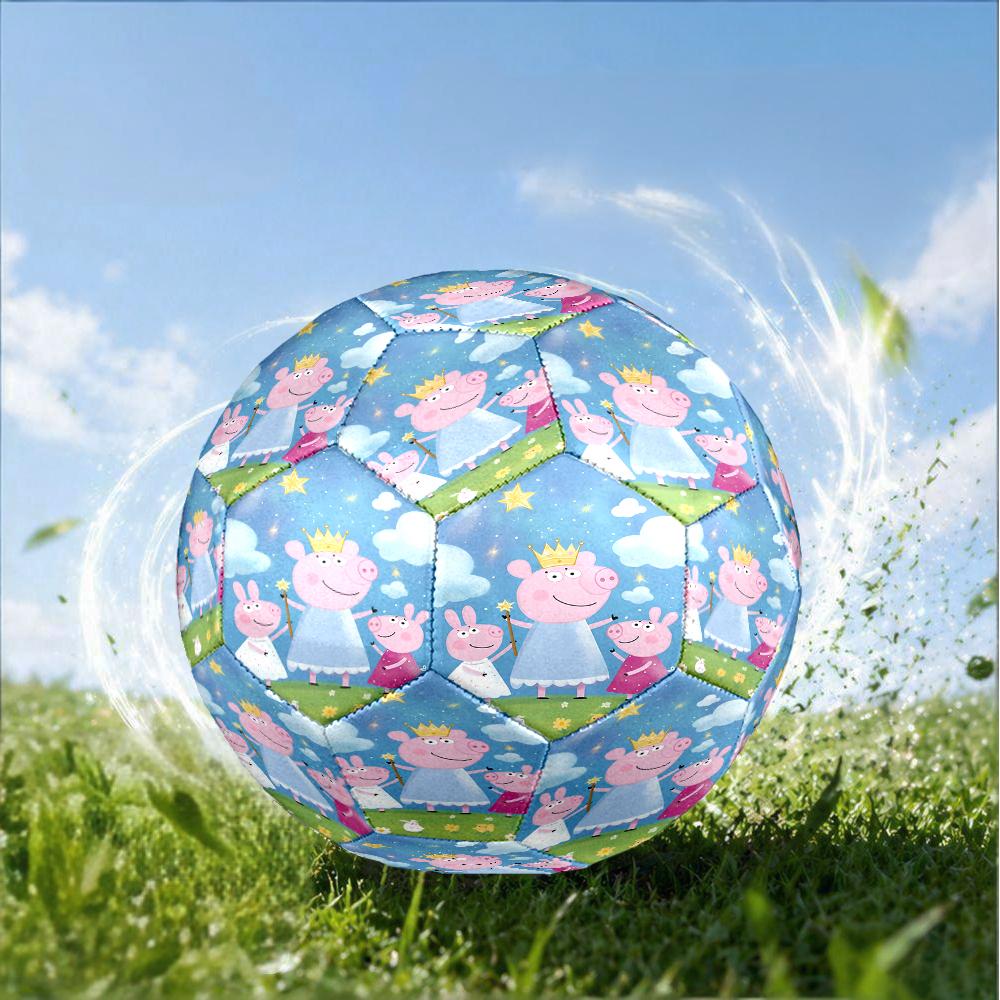 Princess Peppa Size 5 Soccer Ball,Indoor/Outdoor Suitable for Training Matches Tournaments Practice Games Perfect Gift for Fan