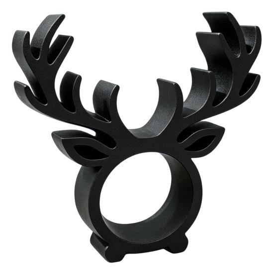 Festive Party Supplies 3D Printed Reindeer Napkin Ring, Decorative Holder, Elk Chocolate Holder Novelty Tableware Holders for Christmas Table