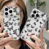 Butterfly Pattern Case For iPhone 17 Pro Max Coque iPhone 16 15 14 13 12 Pro Max 11 Clear TPU Silicone Soft Cover