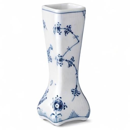 [Officially Imported] Royal Copenhagen Blue Fluted Plain Small Flower Vase, 15cm Tall, Wedding Gift, Product Number 1027455