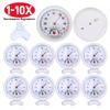1-10X  Bell-Shaped Analog Hygrometer Temperature Gauge -30°C to +50°C for Outdoor Garden Greenhouse Decorative Humidity Monitor