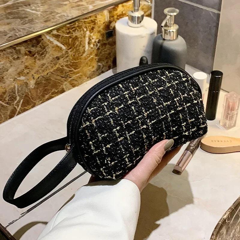 New Plaid Lipstick Money Mobile Phone Storage Bags Gird Makeup Bag Carry-on Fashion Bag Travel Washing Bag Cosmetic Bags