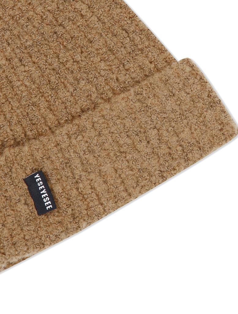 YESEYESEE Fuzzy Beanie Camel