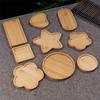 Bambus Teetablett Holz Untertasse Blumentopf Tablett Tassenunterlage Untersetzer Teller Für Küche Dekorative Platte Kreativer Untersetzer Kaffeetassenmatte