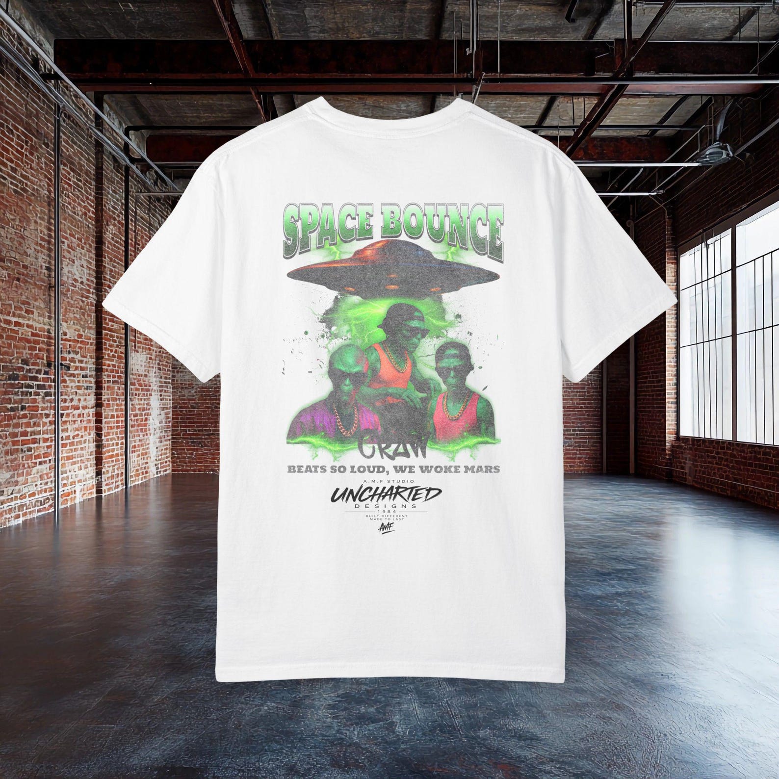 Dub Festival Streetwear Tee, Hip Hop Graphic Shirt, Sci Fi Urban Tee, Rap Style Shirt, Cool Graphic Tee M