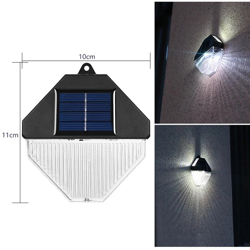 

Солнечные настенные светильники, квадратные солнечные беспроводные настенные светильники, водонепроницаемые уличные настенные светильники, декоративные для сада, патио, двора