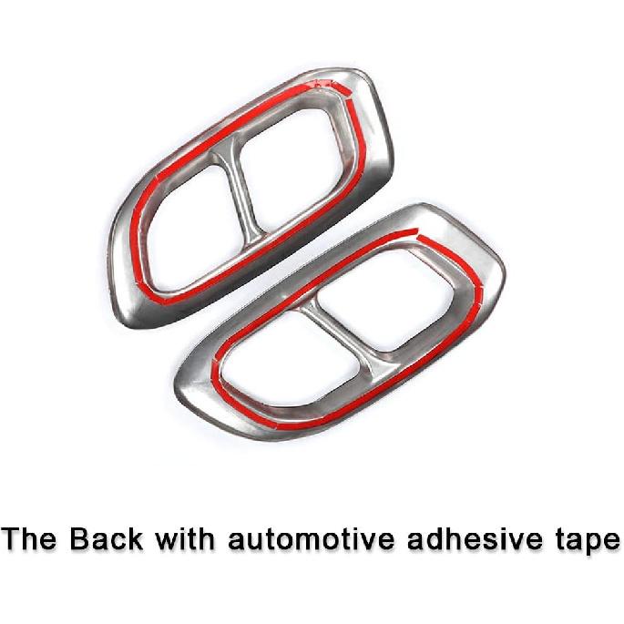 YIWANG Stainless Steel Exhaust Muffler Tail Tip Pipe Trim Cap Cover Frame 2Pcs For Mercedes Benz GLE GLC GLS W167 X253 X167 2019 2020 Auto