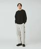 Snow Peak Washable Wool Crewneck Knit Knit and Sew Long Sleeve for Men and Size L KN-25AU001 Sweater/Cut T-Shirt Women, Black,
