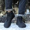 Plush Snow Boots for Women Men Winter Cotton Shoes High-top Boots Warm Hiking Shoes Outdoor Sneakers