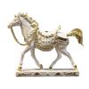 Realistic Horse Figurine Handcrafted Pony Resin Statue Simulated Farm Animal Sculpture Home Office Desktop Decoration Ornament