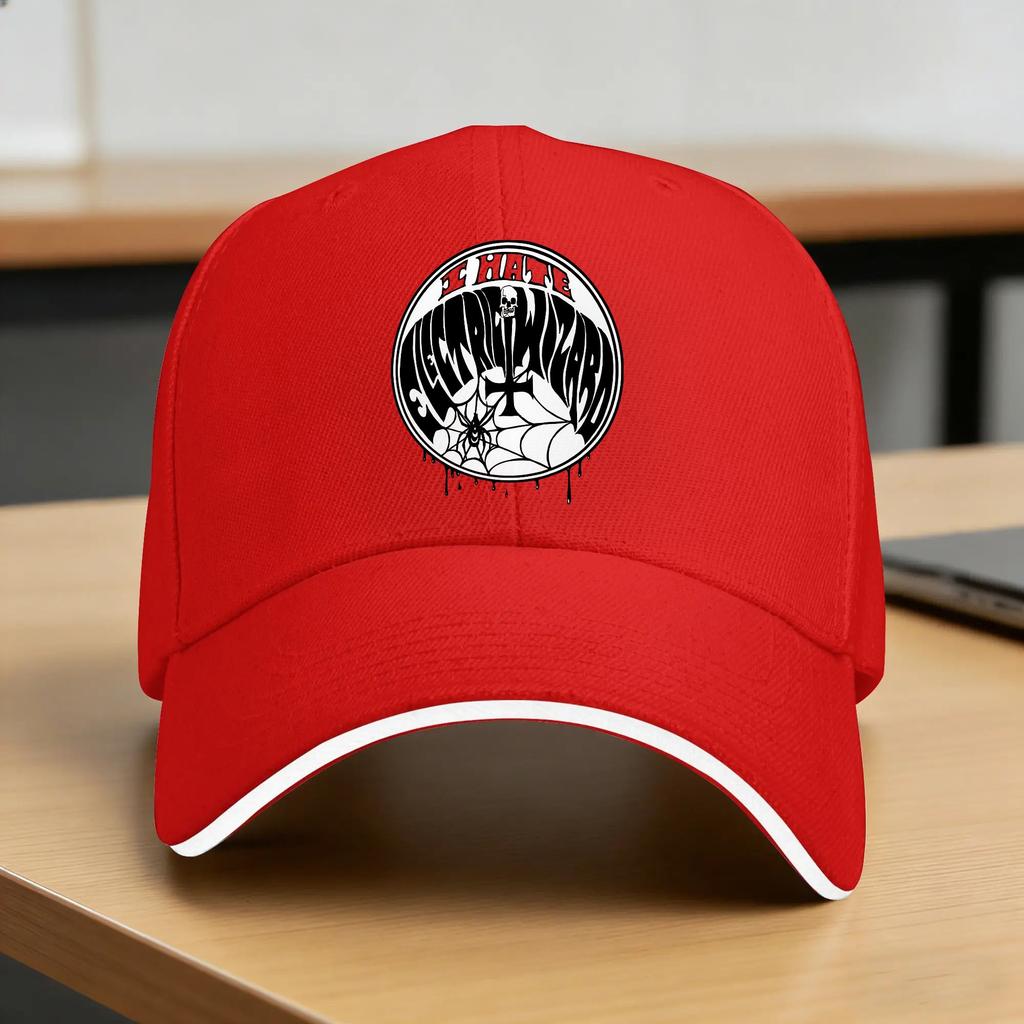 Summer Electric Wizard Baseball Cap Tennis Skate Fashion Design Sun Trucker Hat Men Adult Sun-Proof Snapback Cap