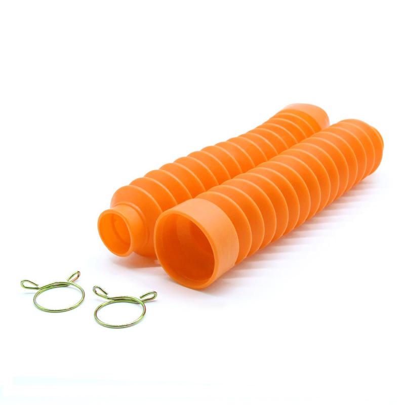 2 Peças Coberturas de Garfo Dianteiro de Motocicleta Polainas Gators Bota Protetor de Choque Protetor de Poeira para Off Road Pit Dirt Bike Motocross Bicicleta ATV