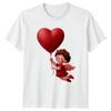 Cupid Valentines Day Hearts Unisexs TShirt Unisexs Tee Graphic Unisex Top