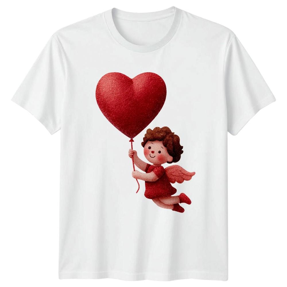 Cupid Valentines Day Hearts Unisexs TShirt Unisexs Tee Graphic Unisex Top S