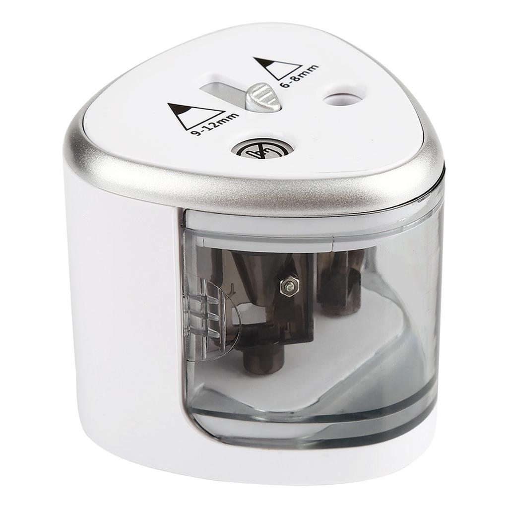 Tenwin Gray Double Holes Electric Pencil Sharpener School  Office Stationery