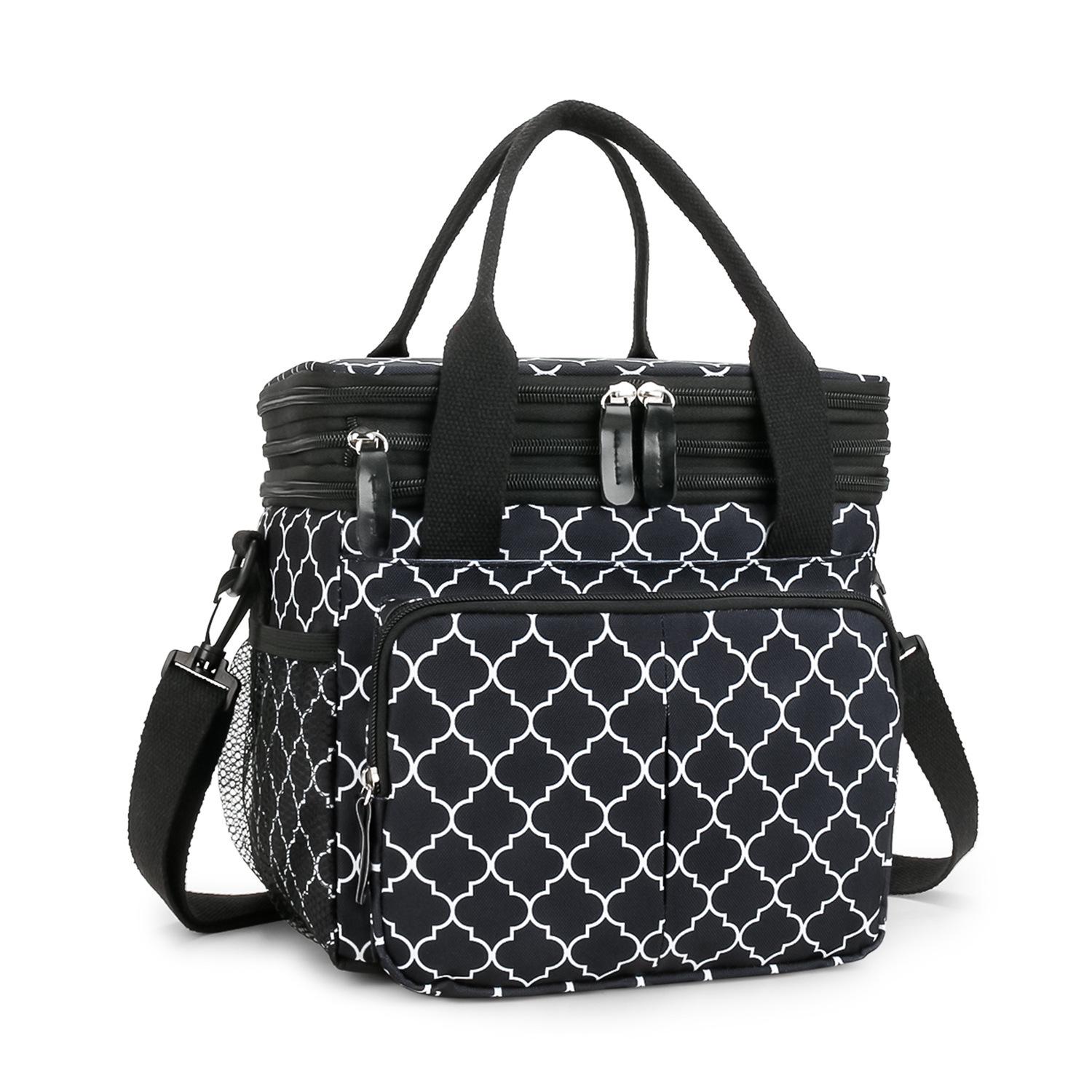 Large Capacity Waterproof Insulated Picnic Bag with Compartments - Durable and Multi-functional