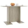 Dining Table Sonoma Oak Finish 110 x 60 x 75 cm Particleboard