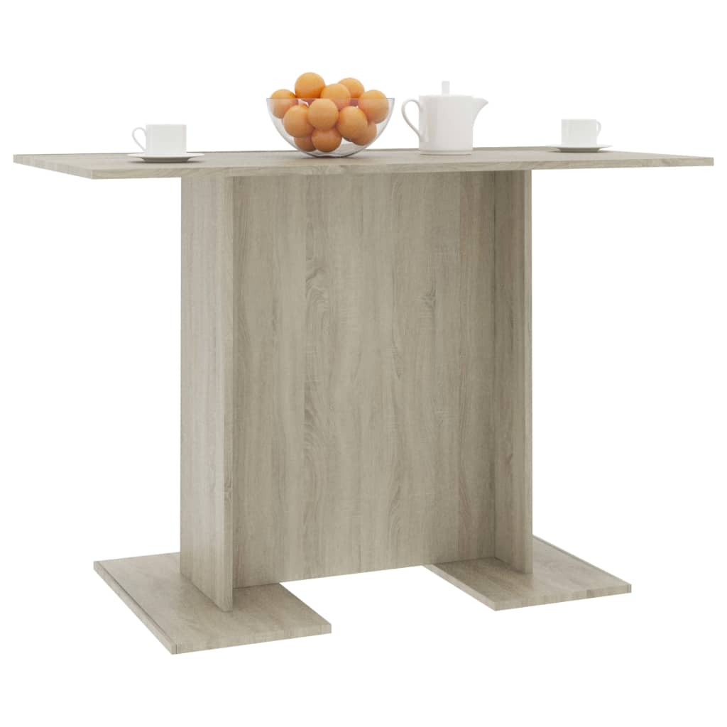 Dining Table Sonoma Oak Finish 110 x 60 x 75 cm Particleboard
