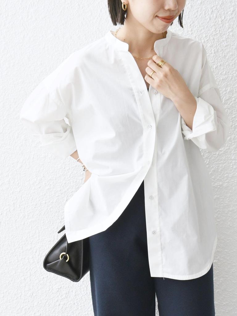 Ships Any Machine Washable REPREVE Band Collar Shirt 721140064 White Size 36