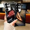 Sportwagen Coole Rücklicht-Verchromung Handyhülle Für Samsung Galaxy S24 S25 FE S26 Edge S23 Ultra S22 S21 Plus S20 Anti-Fall Airbag