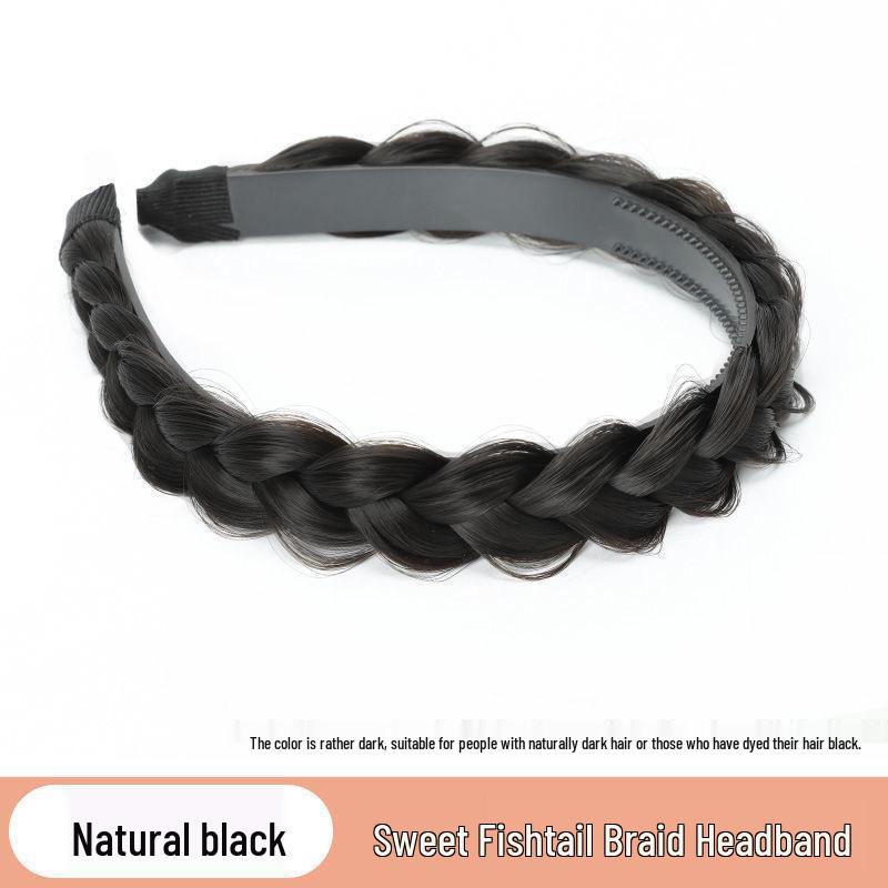 Diadema Trenza Cola de Pescado Coreana para Mujer - Accesorio para el Cabello Trenzado que Aporta Volumen
