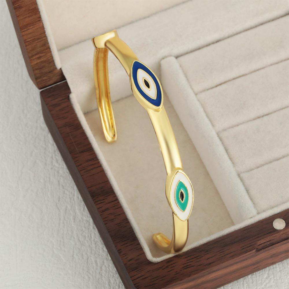 European and American Fashion New Product Dripping Oil Opening Bracelet Niche Hand Jewelry for Women