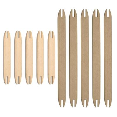 Packung mit 5 Webschiffchen aus Holz Webstäbe Strickwerkzeug zum Basteln Stricken Pullover Schal Wandteppich