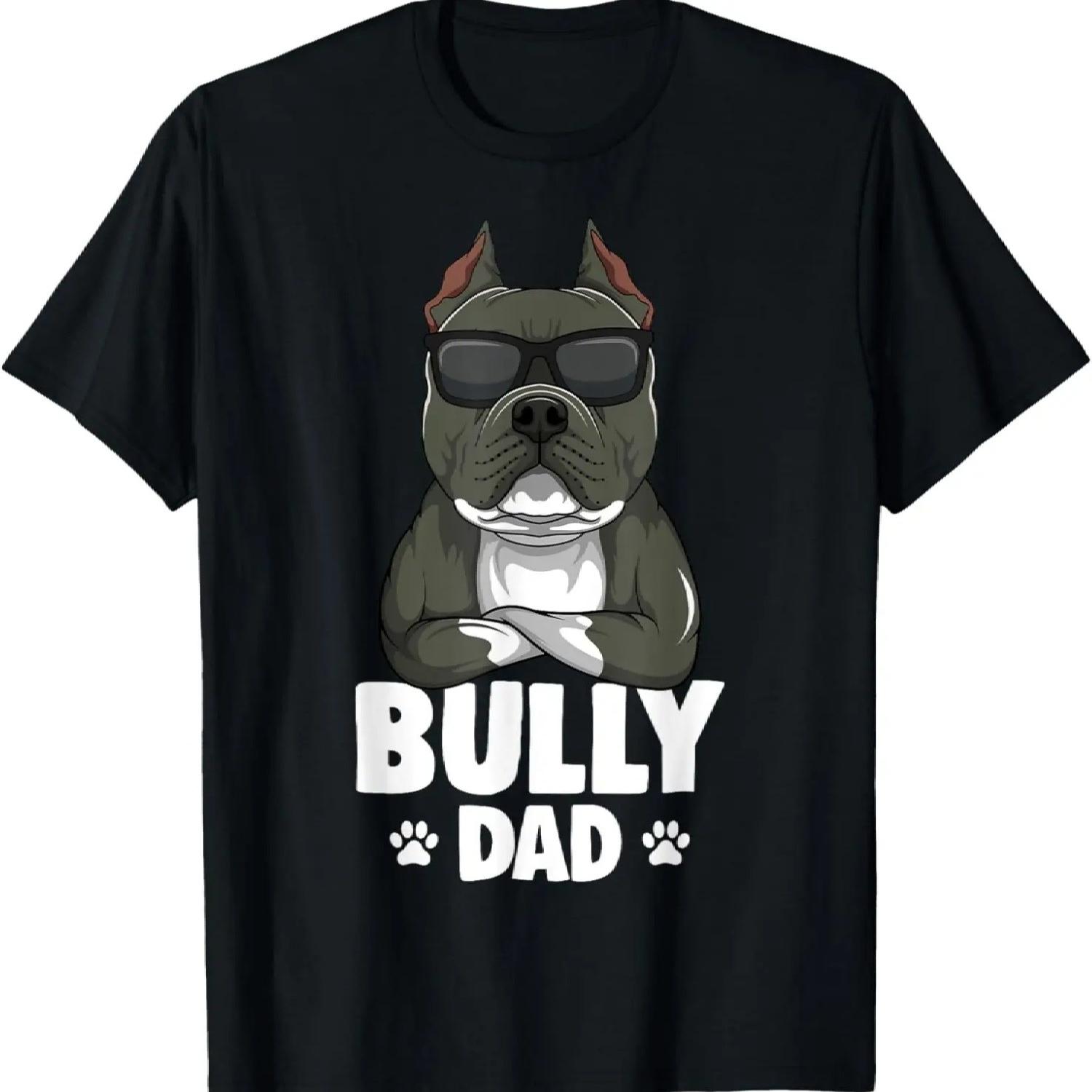 American Bully Dad Dog Dad Men T-Shirt XXXXXL разноцветный