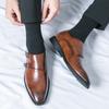 Sharp Pointed Leather Shoes for Men, Korean Version, Trendy British Style, One Foot Business Casual Formal Men's Shoes