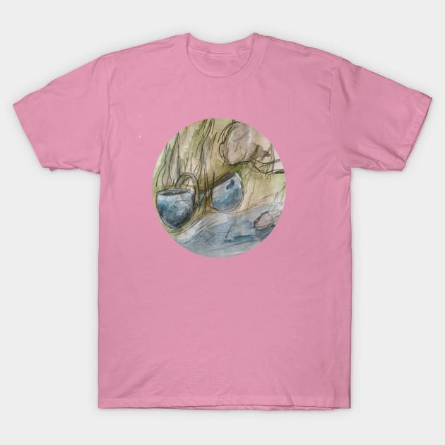 T Shirt Women Bow By A Stream Harajuku Print Kawaii Tshirt Summer Short Sleeve Female T-Shirt Top Tee