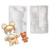 3D 3D Bear Ice Cream Mousse Cake Mould DIY Chocolate Sandwich Knock Music Silicone Mould